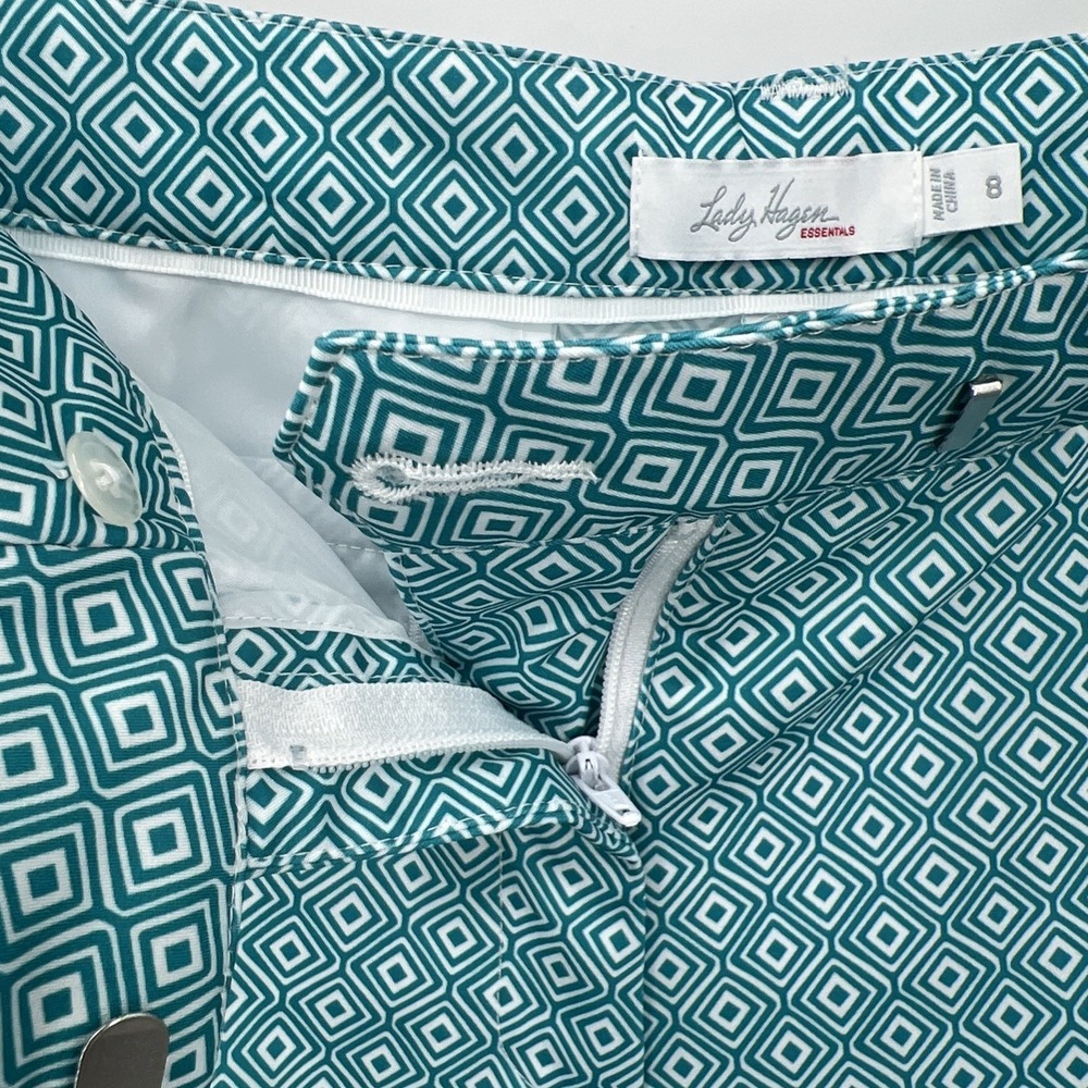 Lady Hagen Golf Shorts Missy Size 8‎ Essential Blue Golfing Sport Clothes - Picture 6 of 8